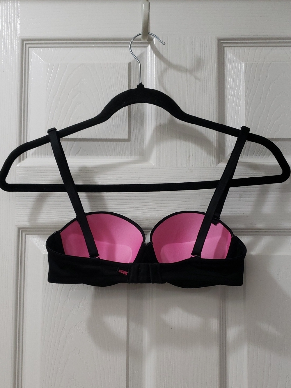 Victoria's Secret PINK Wear Everywhere Multi-Way Push-Up Bra In Black.  32B